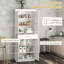 Armoire autoportante avec tablettes réglables Modern Kitchen Pantry