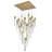 Modern 41 Light Hanging Crystal Flushed Chandelier