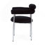 Élégantes chaises de salle à manger rembourrées avec pieds en métal, ensemble de 2, pour une salle à manger moderne et confortable-449648634-449648632