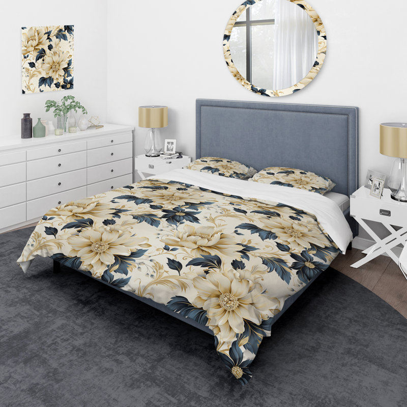 Ensemble de housse de couette Contemporary Motifs Victorian, Housse de couette pour très grand lit et 2 très