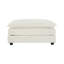 Repose-pieds blanc en tissu chenille blanc pour repose-pieds | Idée de cadeau