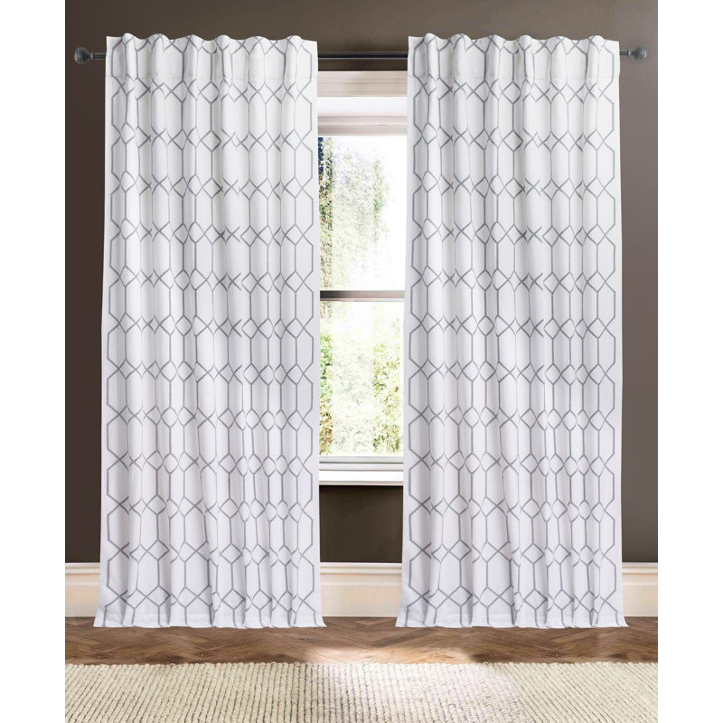 Hexagone, Blanc, L 50 po x L 110 po