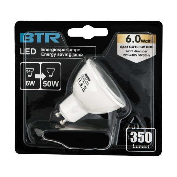 6W GU10 LED Lightbulbs