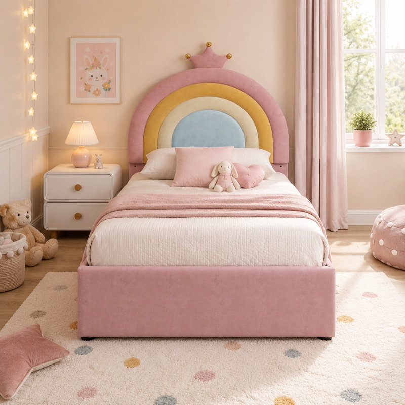 Upholstered Bed with 2 Drawer