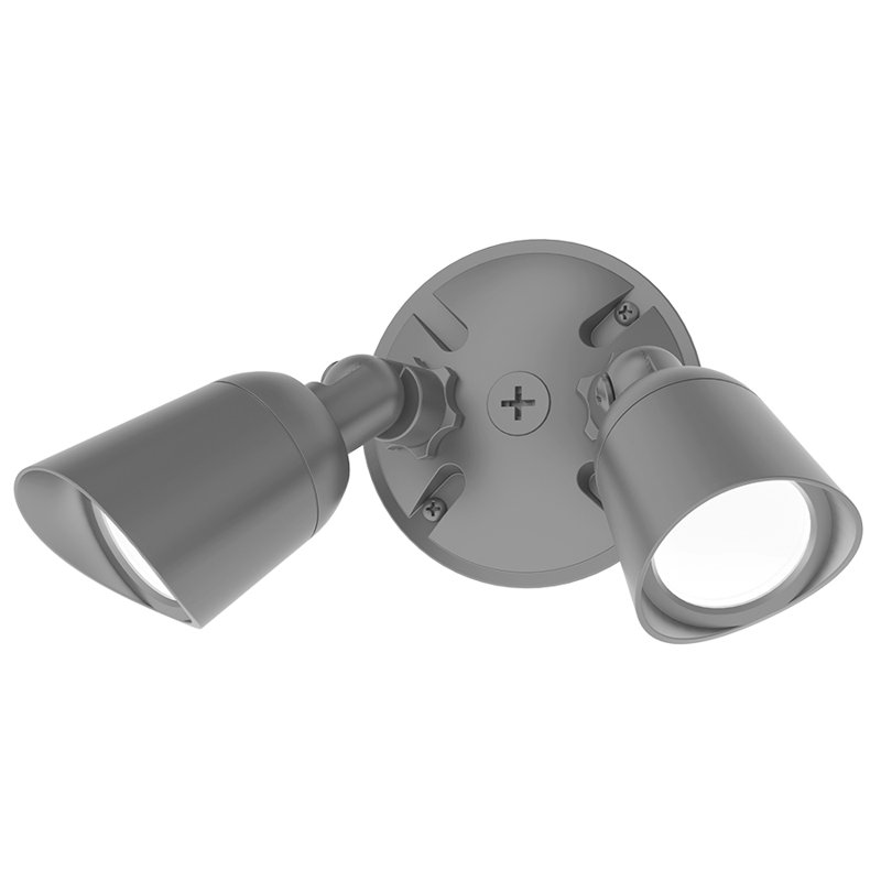 Endurance™ 2 - Head LED Hardwired Outdoor Security Flood Light, Architectural Graphite