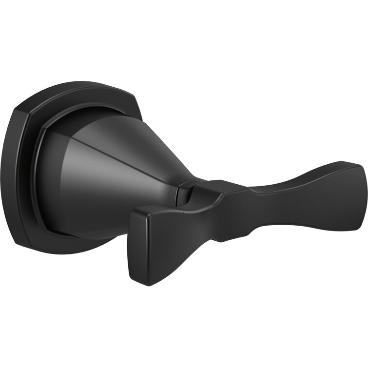 Delta Stryke Matte Black Wall Mount Single Post Toilet Paper