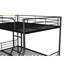 Lit superposé noir avec lit gigogne - Très grand lit double, travail en fer contemporain, lit gigogne en métal Optimize, cadre chic, fonction peu encombrante, installation facile-1772681361-1772681391