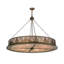 Mountain Pine 8 - Light Drum Chandelier