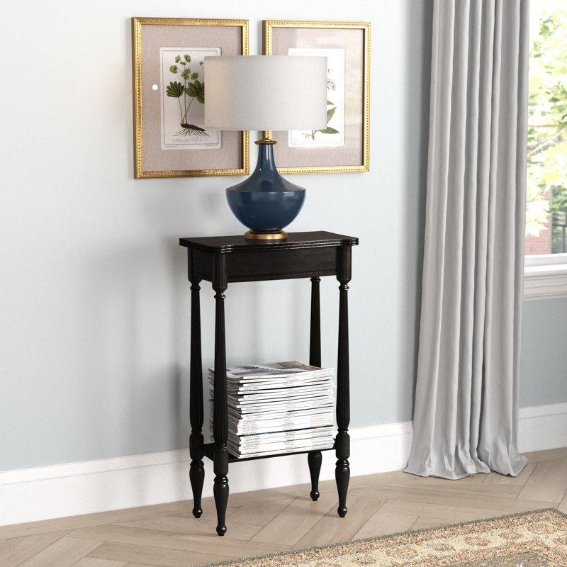 Dalzell 17.5" Console Table, Espresso Brown
