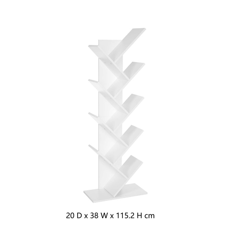 115.2 cm H x 38 cm W Bookcase