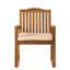 Fauteuils d'extérieur en bois Kd - résistant à la décoloration, l 24,75 "x P 26,75" H 35 "H bois, rouille, H siège 18,75"