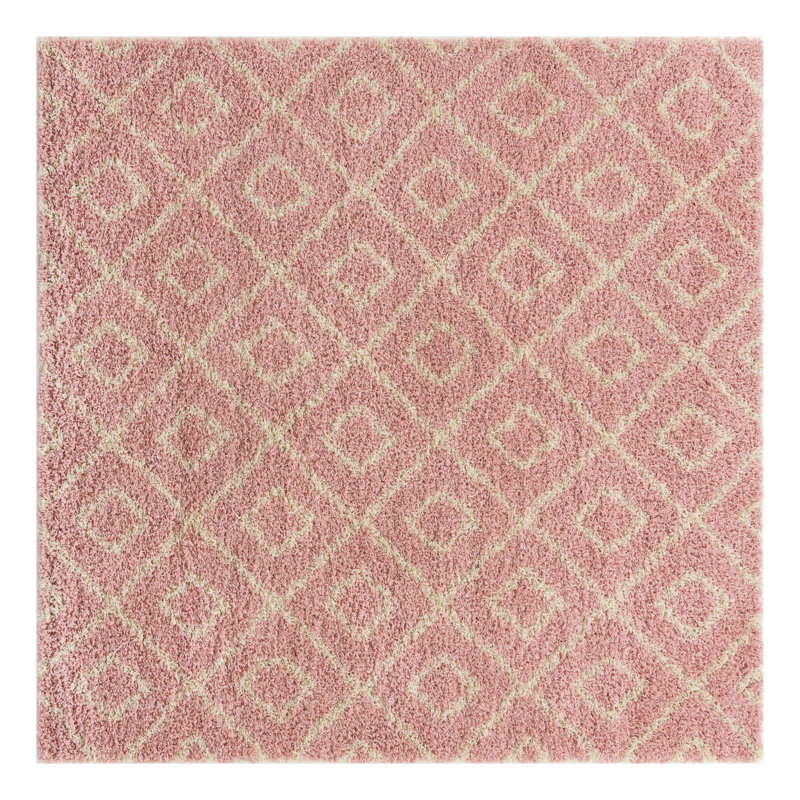 Geometric Indoor Rug, Square 7'10"