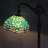 Tiffany Floor Lamp 66" Tall Green Dragonfly Stained Glass Adjustable Arched Gooseneck Standing Lamp