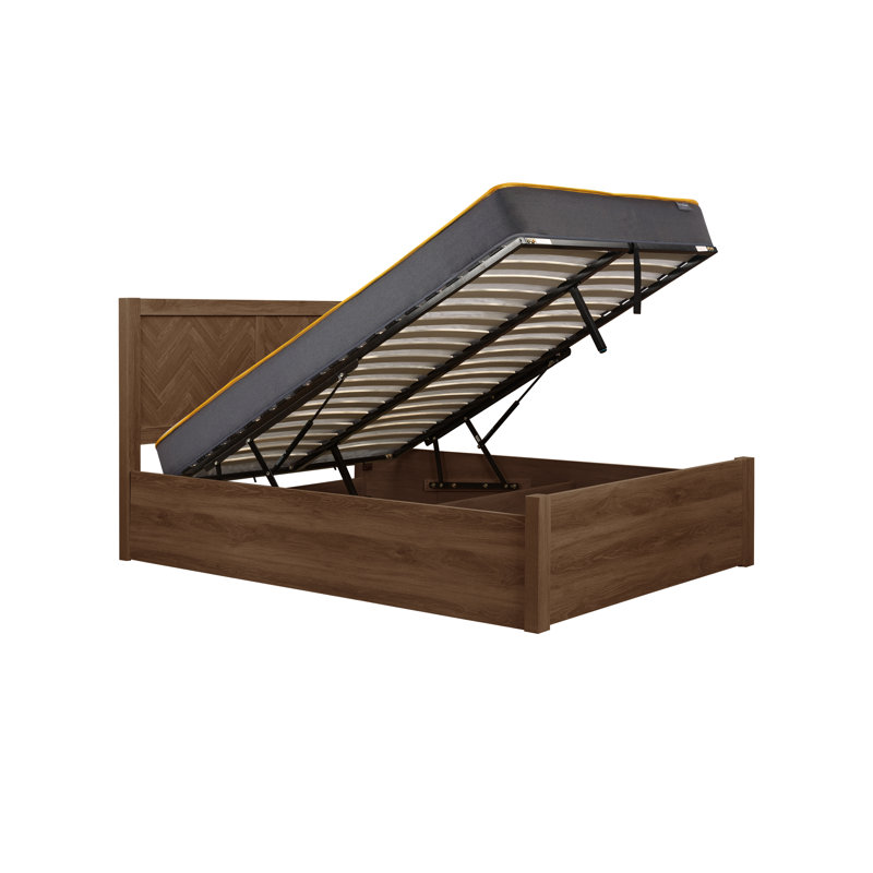  Mardell Ottoman Storage Bed, Walnut, Double (4'6)