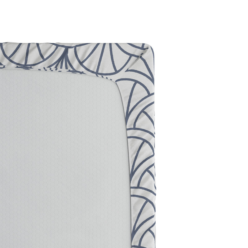 Microfiber Geometric Fitted Sheet, Full Fitted Sheet