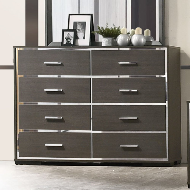 Commode double 8 tiroirs 57 po Daynton
