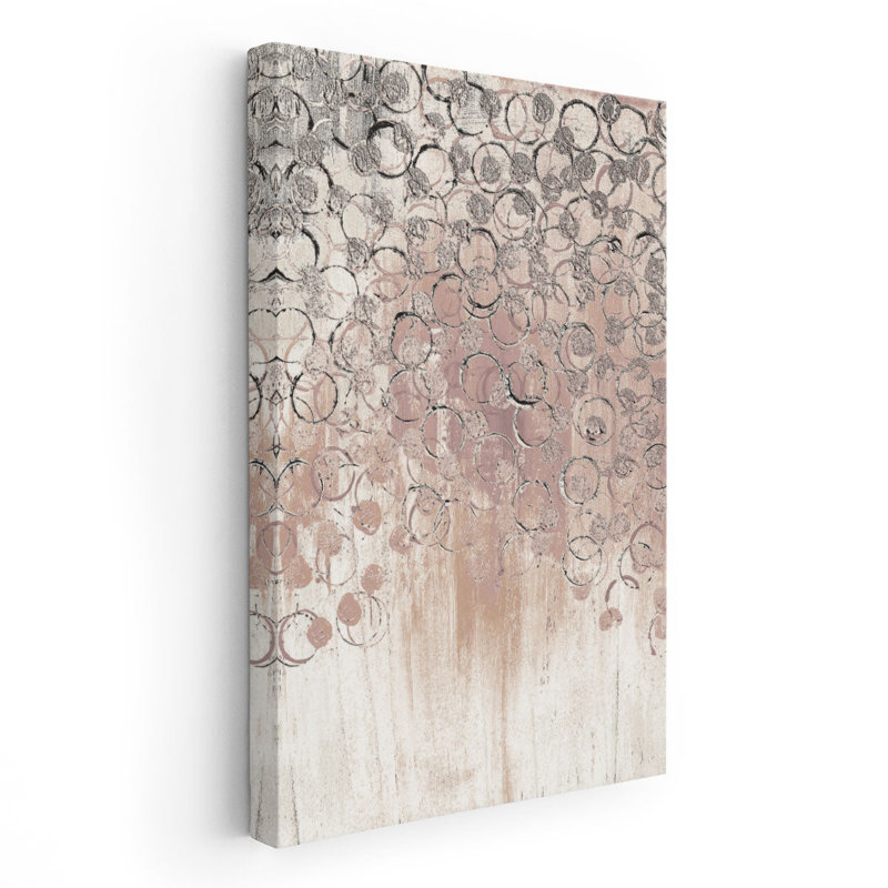 «Blush Drops 1», reproduction d'art sur toile, H 18 po x l 12 po