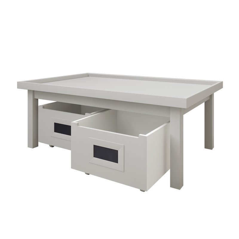 Table d'activité avec rangement pour enfants Avery, Blanc
