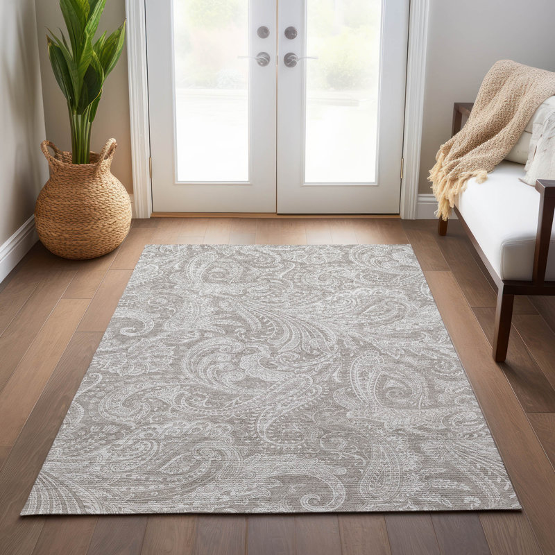 Cresley Paisley Indoor / Outdoor Rug, Rectangle 5' x 7'6"
