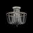 Celestine 3-Light Dimmable White Crystal Flush Mount Ceiling Light