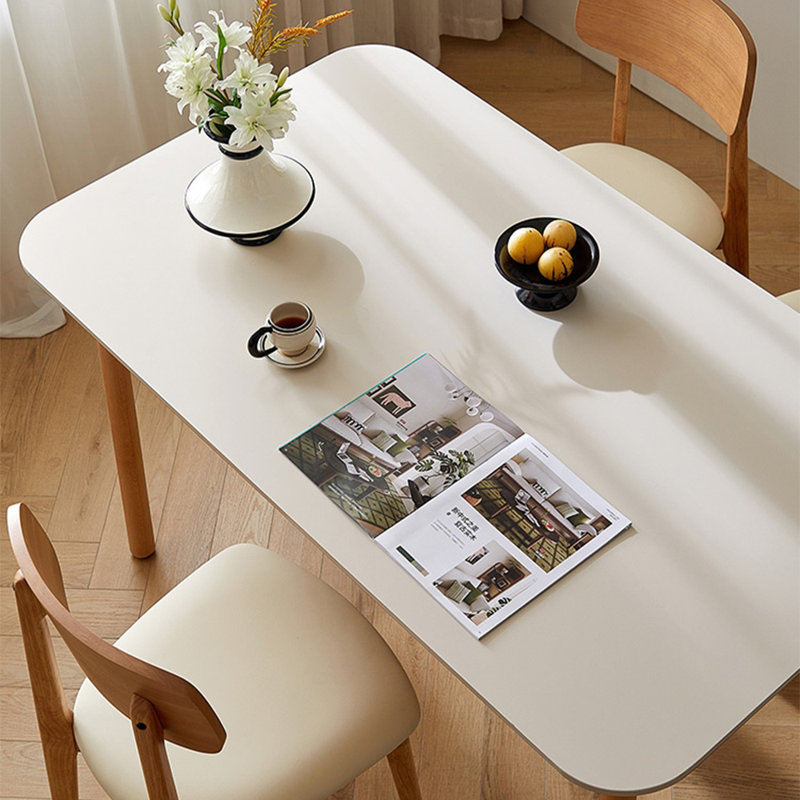 Simple rock plate dining table sets, 5