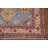 Light Blue Kazak Geometric Area Rug