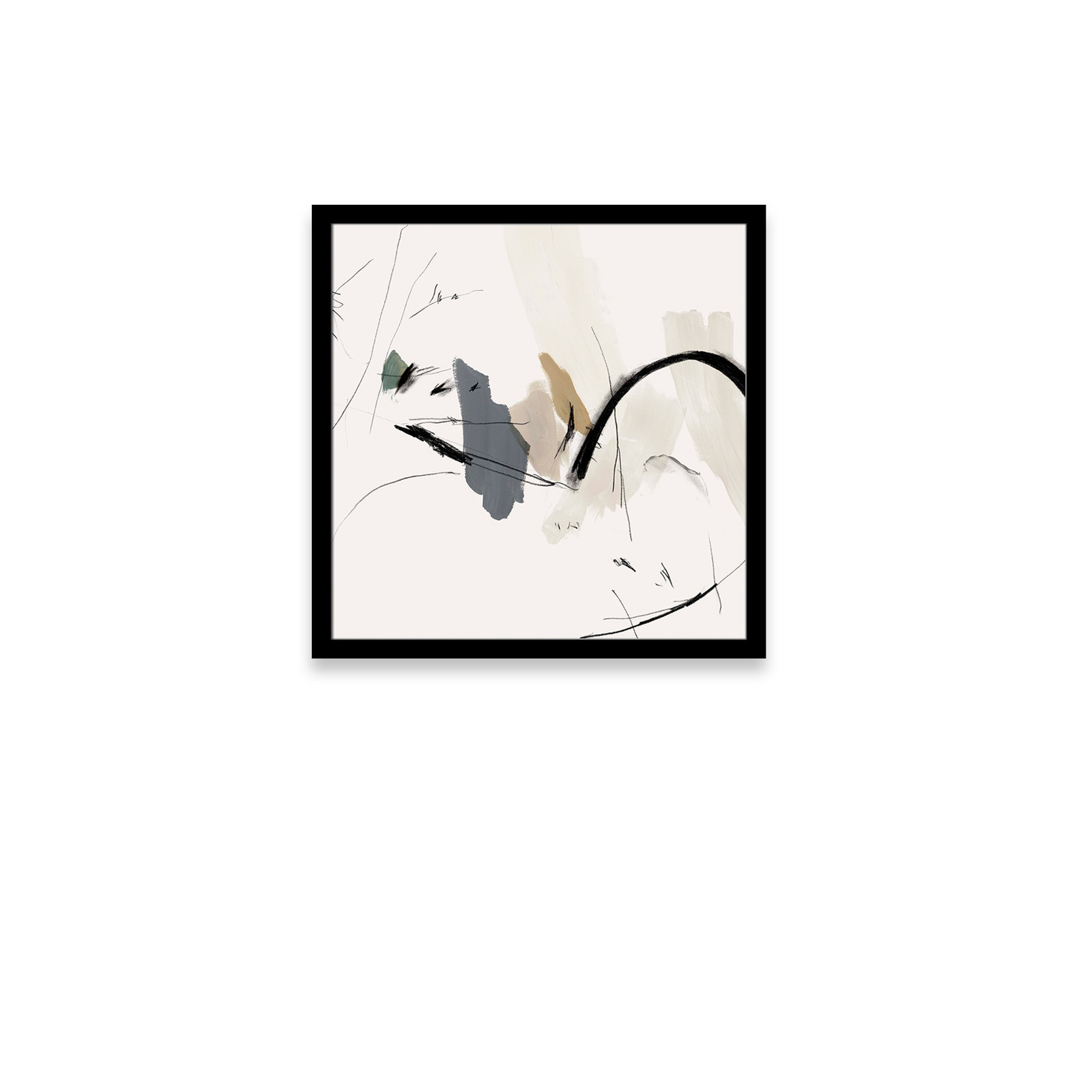 Heavenly "Heavenly II" Print, 28.5" H x 28.5" W x 1.125" D, Gold Bead
