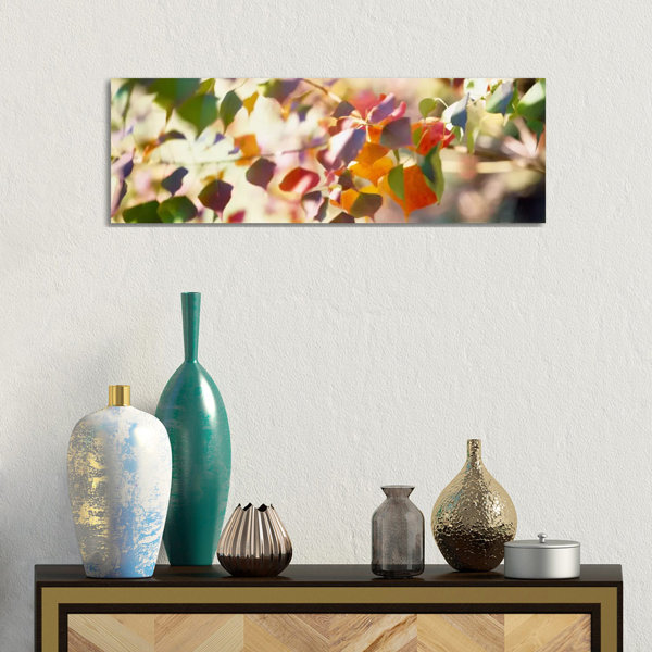 Ebern Designs Chinese Tallow Leaves - Wrapped Canvas Panoramic Print ...