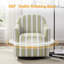 Ensemble de 2 chaises d'appoint pivotantes en tissu 29,92 po-621862196