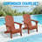 Oversized All-Weather Foldable Adirondack Chair with Cup Holder（Set of 2）-1144782327-1168729532