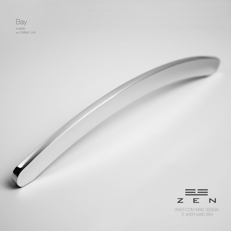Polished Stainless Steel Arch Pull Bar with Mounting Hardware