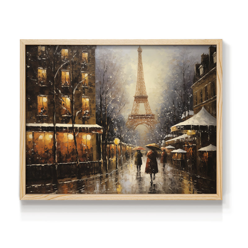 Chirstmas Art-CCCXIX -Framed Print - Restickable, H 8 po x l 10 po, Naturel