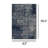Beanland Abstract Navy and Slate Blue Distressed Velvet Area Rug