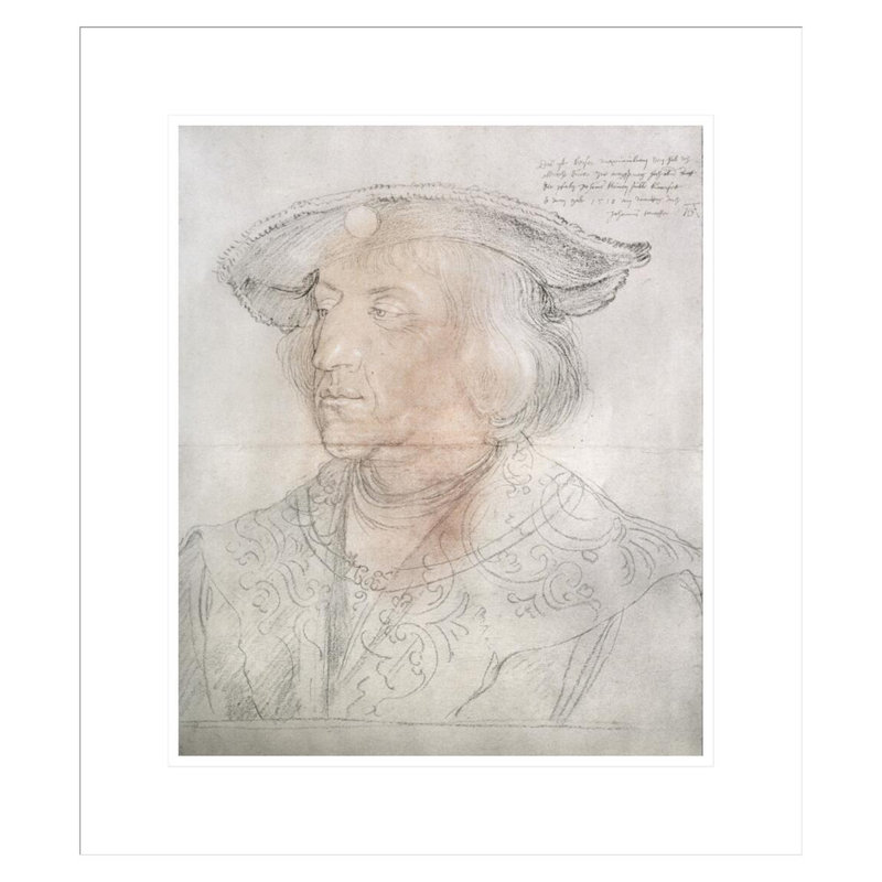 «Maximilian I Emperor of Allemagne (1459-1519)» par Albrecht Dürer, impression giclée encadrée, H 20,18 po x l 17,75 po