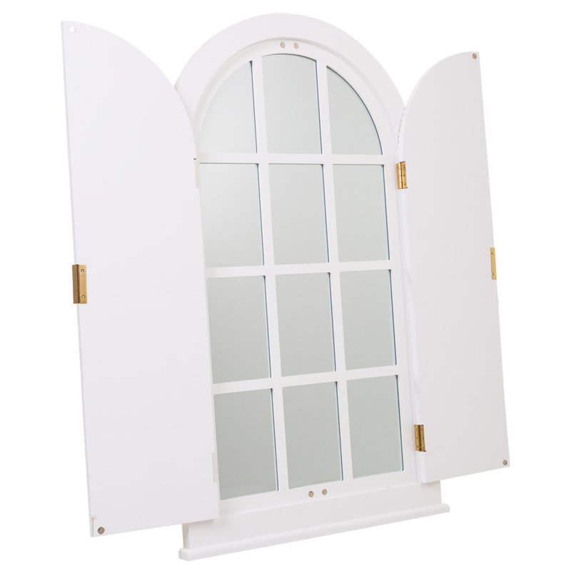 Aldric Wood Flat Wall Mirror