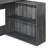 Dark Grey 47-Inch L-Shaped Writing Desk with Cabinet-1422234788