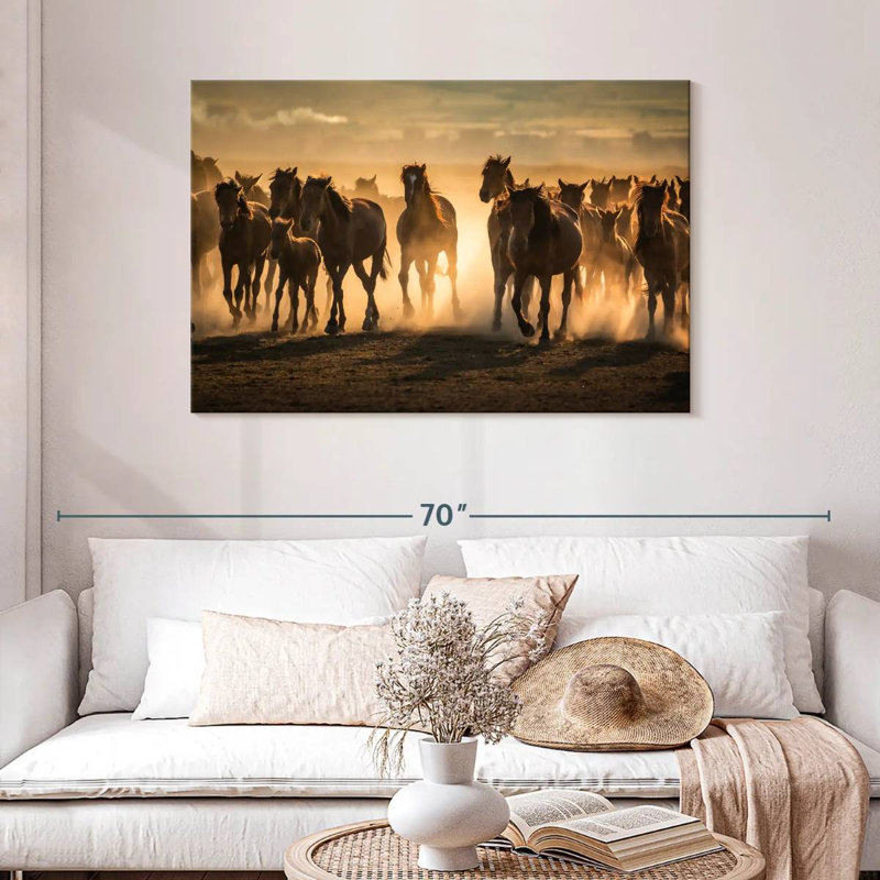 Chevaux de la Cappadoce Brampt, H 30 po x l 45 po