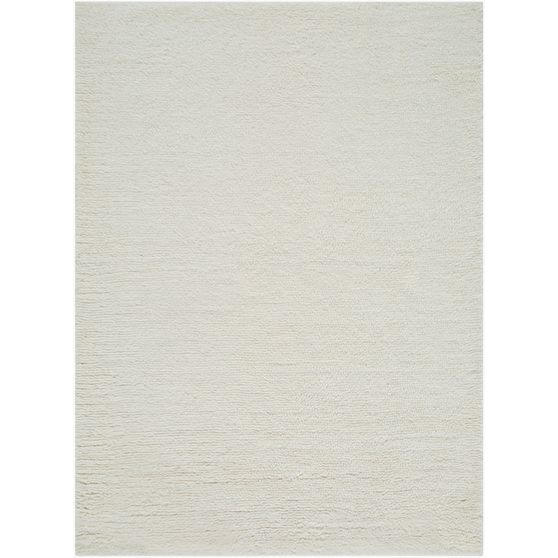 Tapis fait à la main Snuggle, Ivoire ivoire, Rectangle 5 pi x 7 pi
