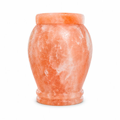 Handcrafted  Pink Himalayan Salt Cremation Urn for Child or Pet Ashes, Size 2.0, 5.6 x 5.6 x 7 Inches