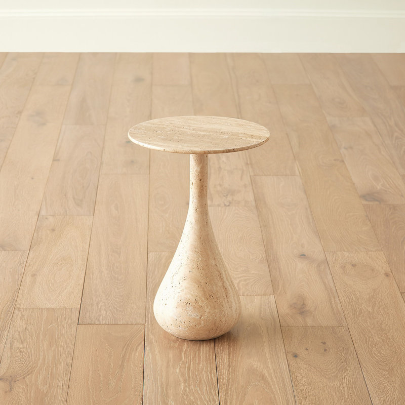Stone End Table, 18" H x 12" W x 12" D