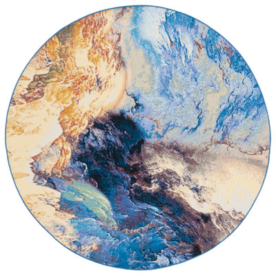 Hykeham 500 Performance Abstract Indoor/Outdoor Area Rug