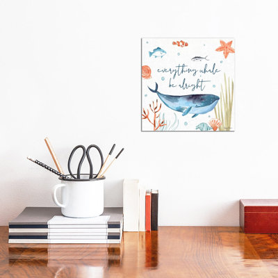 Whale Tale IV by Farida Zaman - Wrapped Canvas Gallery-Wrapped Canvas Giclée