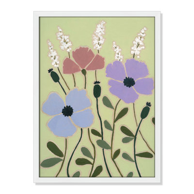 Maura "Woodblock Floral III" Print