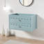 Base de meuble-lavabo mural 30 po seulement, lavabo non inclus, rebord ondulé décoratif-108487479