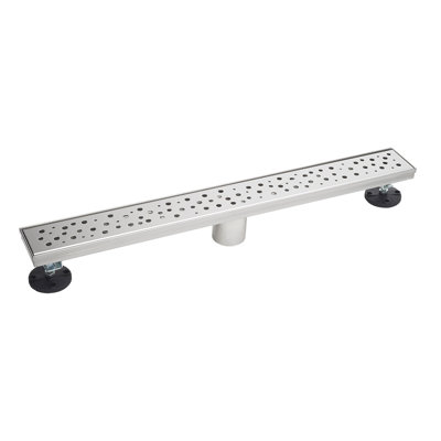 Drain de douche 36 "avec grille à motif de gouttes de pluie