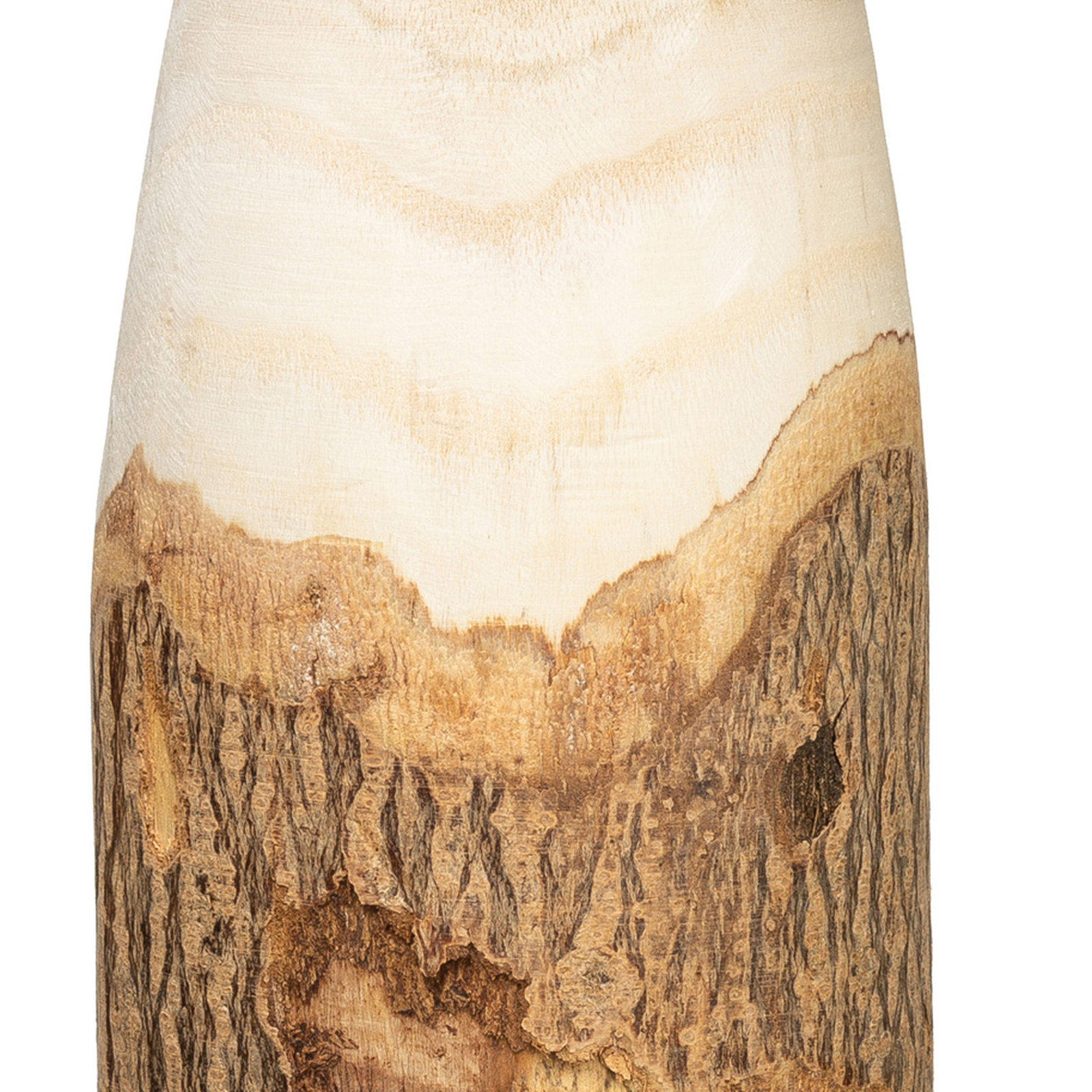 Kelly Wood Table Vase, 16"