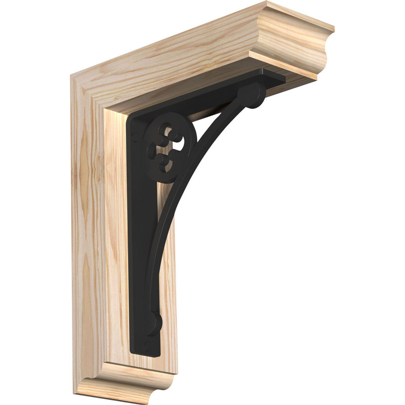 Support l 3 po x l 11,5 po x H 14 po Crawley, H 14 po x P 11 1/2 po, Sapin de Douglas de l 3 1/2 po x T 2 po (lisse)
