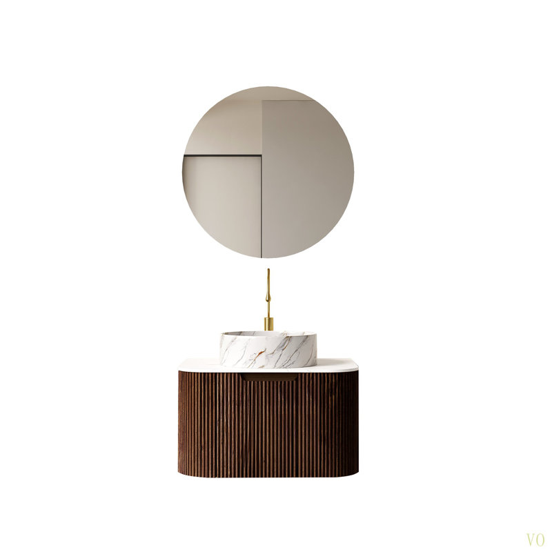 Meuble-lavabo de salle de bain mural 24 po avec lavabo 24 po avec lavabo et lavabo en céramique, 24"