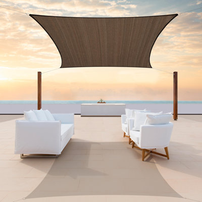 Colourtree Sun Shade Sail Rectangle Canopy Fabric Cloth Screen, Water Permeable & UV Block UPF50