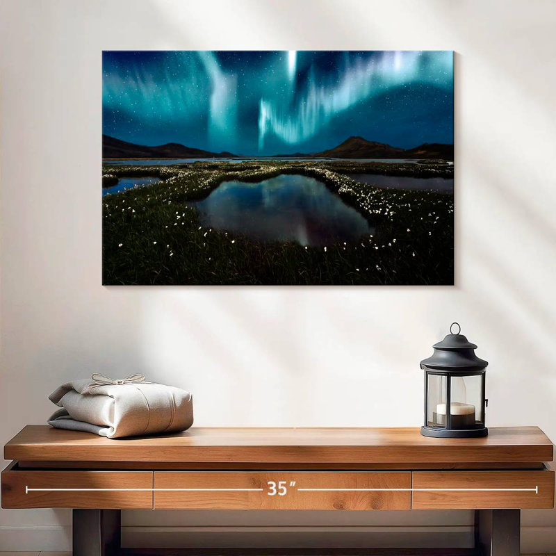 Alvord Landmannalaugar Northern Lights, H 16 po x l 24 po
